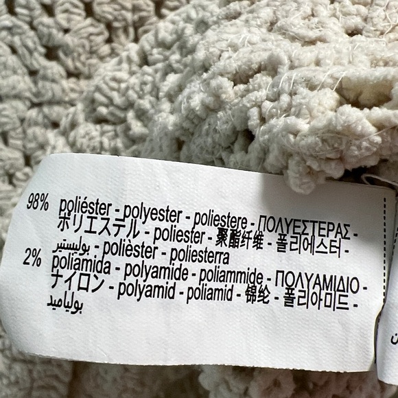 Zara Beige Crochet Crew Neck Sweater - Picture 4 of 4